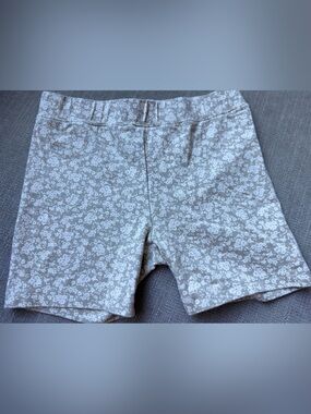 Jamie Kay Kids Floral Print Shorts - Light Gray & White